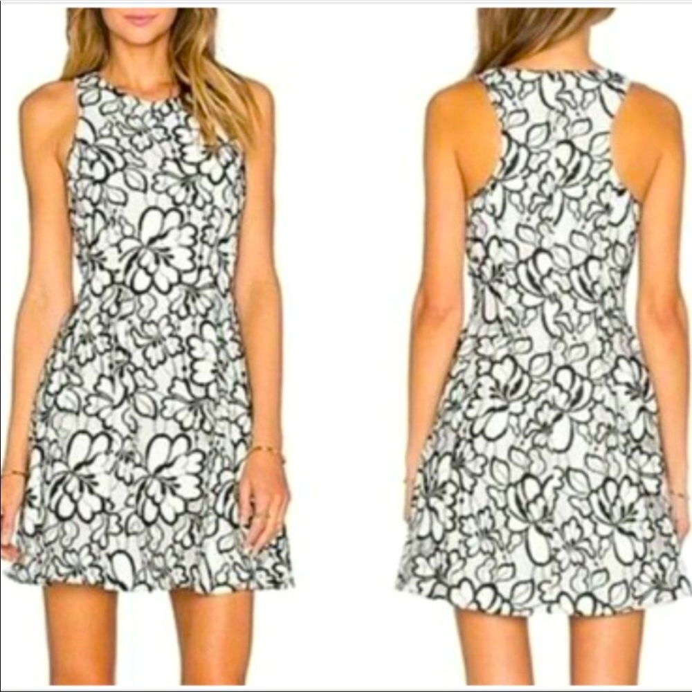 Gremlin Black and White Lace Dress